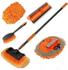 Car Wash Brush with Long Handle, Car Cleaning Kit with Soft Bristle Wash 12FT