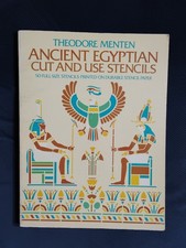 ANCIENT EGYPTIAN CUT AND USE STENCILS 1978 with 50 Full Size Stencils