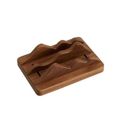 Holzständer mit verstellbaren Schlitzen Holz Schreibtisch Organizer Elegant für Home Office