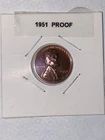 1951-P Lincoln Wheat Penny Proof Uncirculated. Free Shipping.