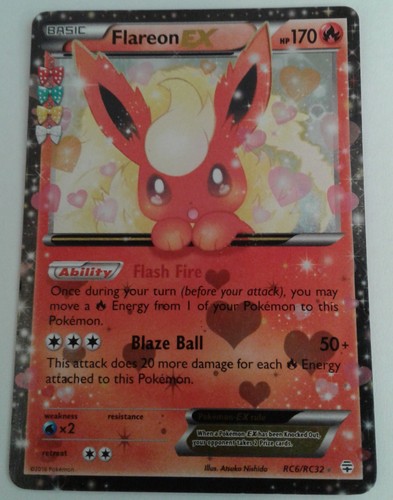 Pokemon Flareon RC6/RC32 Card