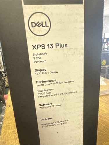 Dell XPS 13 Plus – 9320 Laptop – Intel i7 1260P (12th Gen) – 16GB RAM – 512GB SS - Afbeelding 7 van 9