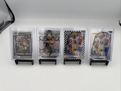 2024 Panini Prizm CHRISTIAN WATSON Checkerboard plus rookie and other Prizms. 