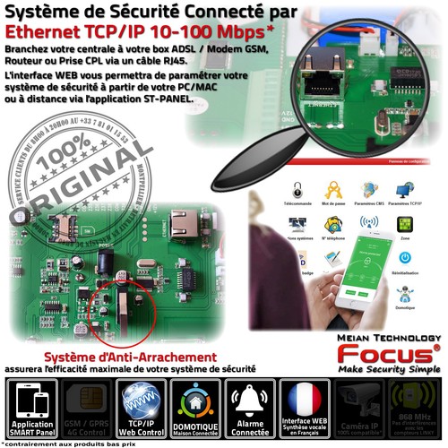 Système Sécurité Connecté Alarme Protection Infrarouge Présence Capteur Fen - Bild 6 von 10