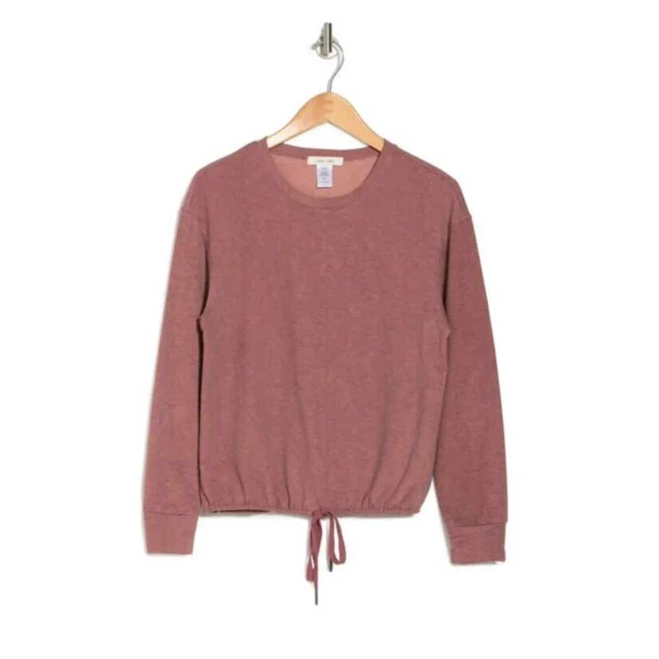 Sudadera pulóver para mujer White Willow con cordón dobladillo en malva grande precio de venta sugerido por el fabricante 78 USD Foto 3 de 3