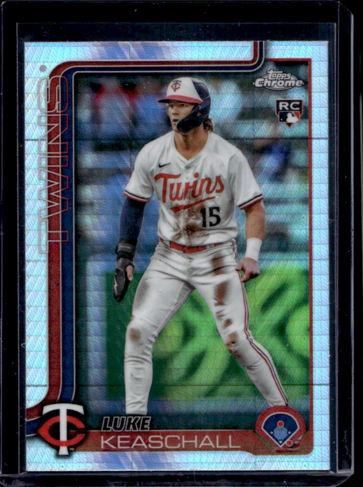 2025 Topps Chrome Update Luke Keaschall RC Prism Refractor Rookie #USC106 Twins