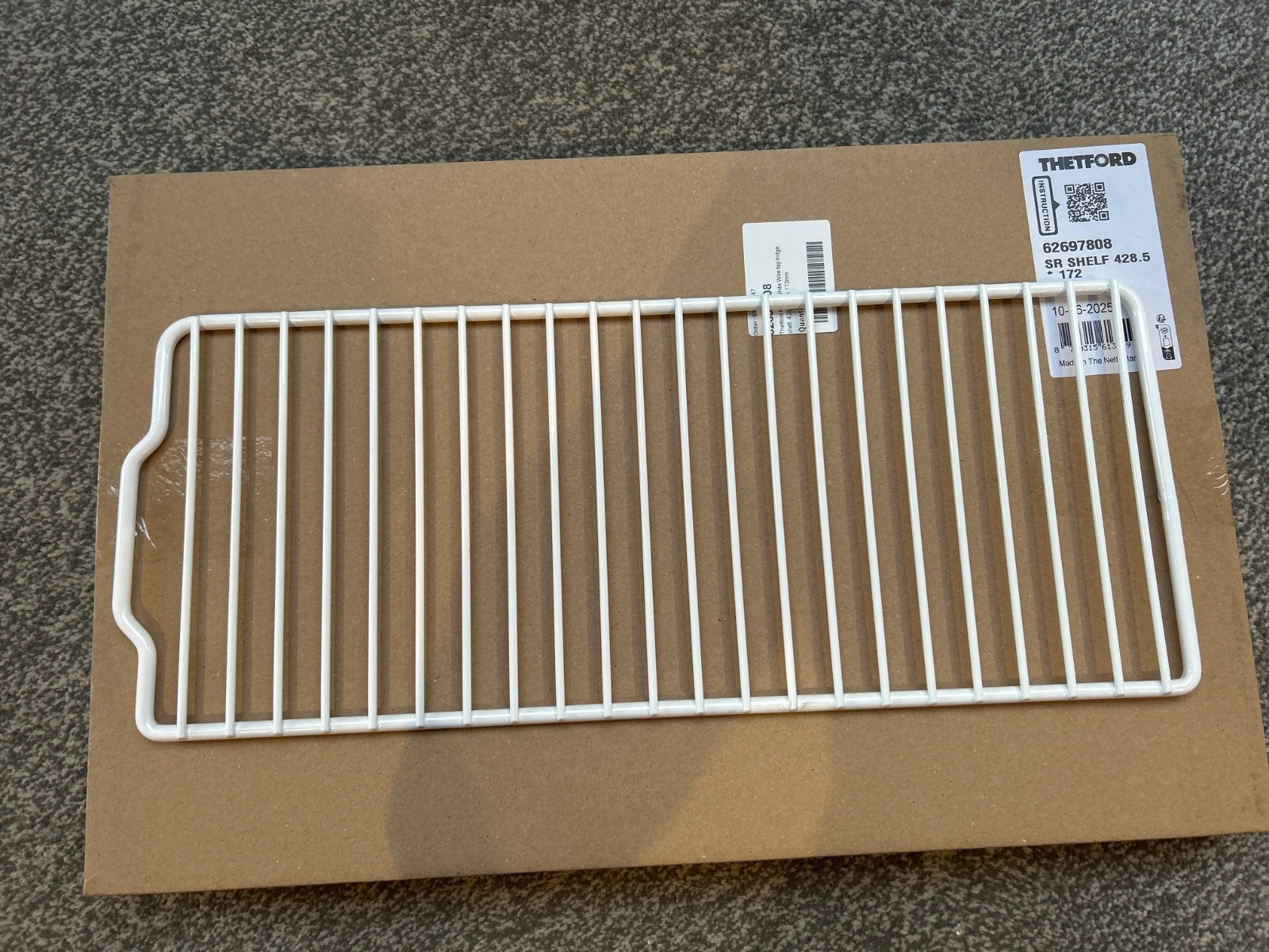 THETFORD N150 SR FRIDGE WHITE WIRE FRIDGE SHELF 62697808 428.5mm x 172mm