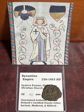 Byzantine (Eastern Roman) Empire 330-1453  Ae 25mm Follis. Shown Free Ship! C318