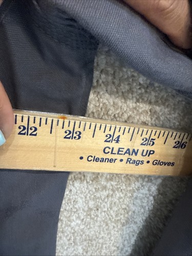 Carhartt Jacket Mens Medium Gray Rugged Flex Canvas Snap Fleece Lined Relaxed - Picture 5 of 13