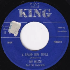 Roy Milton And His Orchestra - A Brand New Thrill / Jeeps Blues, 7", (Vinyl)