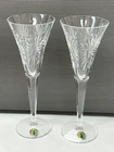 Vintage Waterford Crystal Millennium Champagne Flutes Third Toast Health NWOB