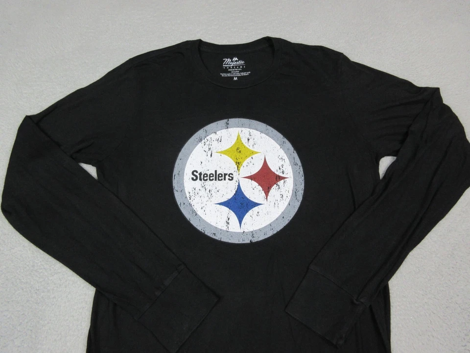 Pittsburgh Steelers Shirt Mens Medium Black JuJu Smith Schuster NFL Football - Image 3 of 4