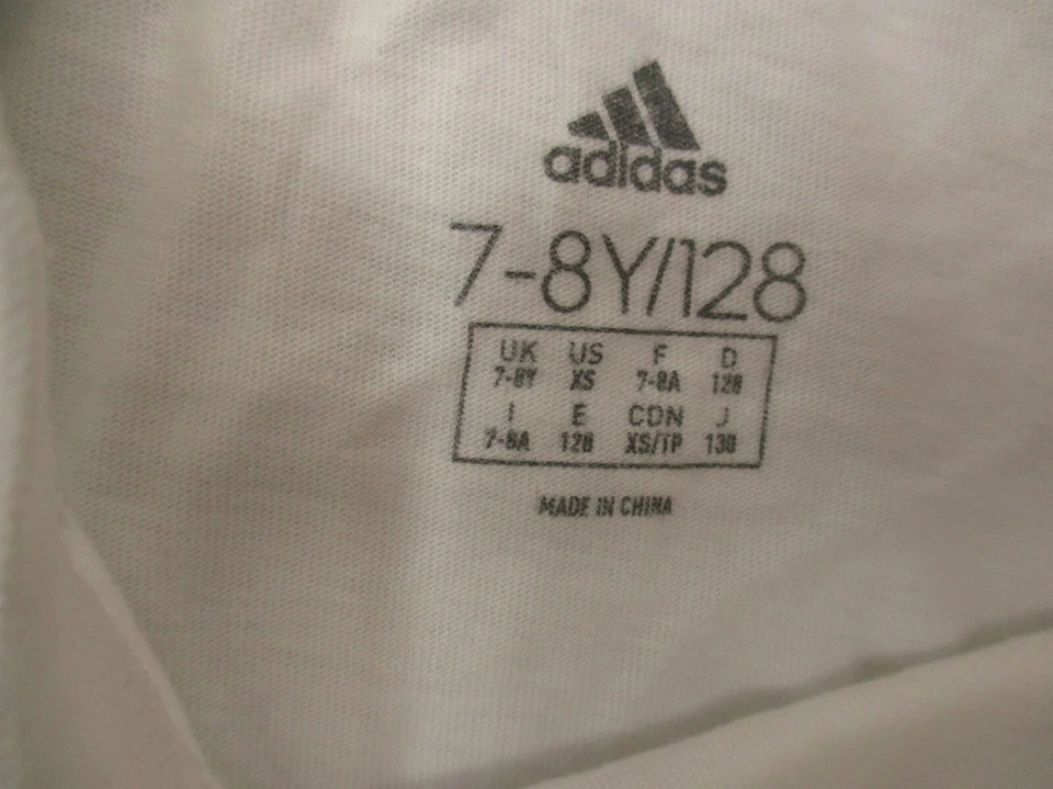 Camiseta ADIDAS PIXAR Talla 7-8 AÑOS Niñas Blanca Estampada Cuello Redondo Manga Corta 987 Foto 4 de 4