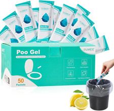 30 PACK Poo Gel for Portable Toilet Camping Toilet Powder for Potty Bags Eco A