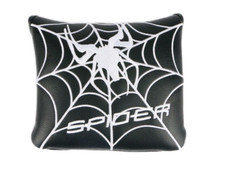 Black/White Spider 2Ball Golf Mallet Putter Headcover Square Golf Cover Magnetic
