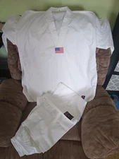 ProForce Gladiator Teakwondo Uniform Gi Set White Size 5