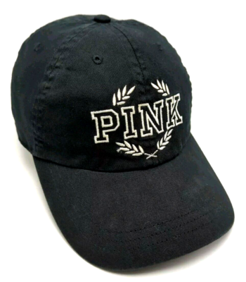 VICTORIA SECRET'S PINK brand hat black adjustable cotton cap | eBay