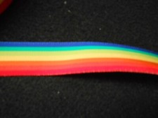 Rainbow Grosgrain Woven Cord Strapping 3/4&rdquo; x  20 yard length