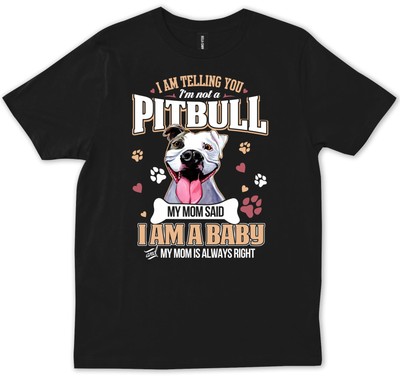 Funny Pit Bull Owner Fur Mom Dad Gift T-shirt