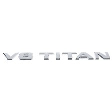 New 2004-2013 Nissan Titan V8 Titan Chrome Nameplate Emblem Oem 80894-7s205