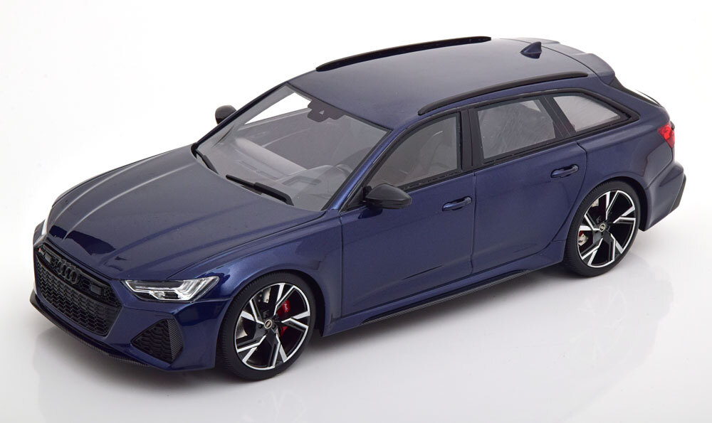 Audi A6 Rs6 Avant C8 2019 Navarra Blue Carbon Black True Scale