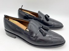 Allen Edmonds Black Grayson 11 D Mans Slip on Tassel Shoe USA made