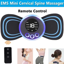 Portable Mini Electric Neck Back Massager Cervical Massage Patch Stimulator