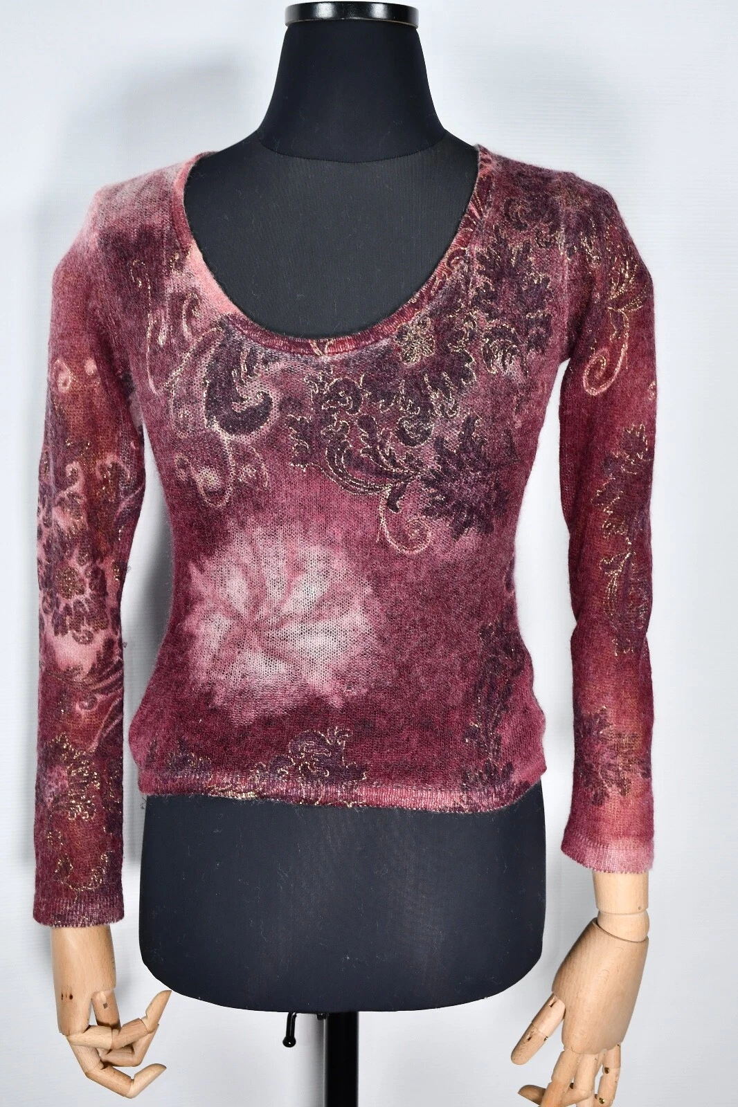 Angelo Marani Women's Made in Italy Wool Knit Sweater Y2K size 44