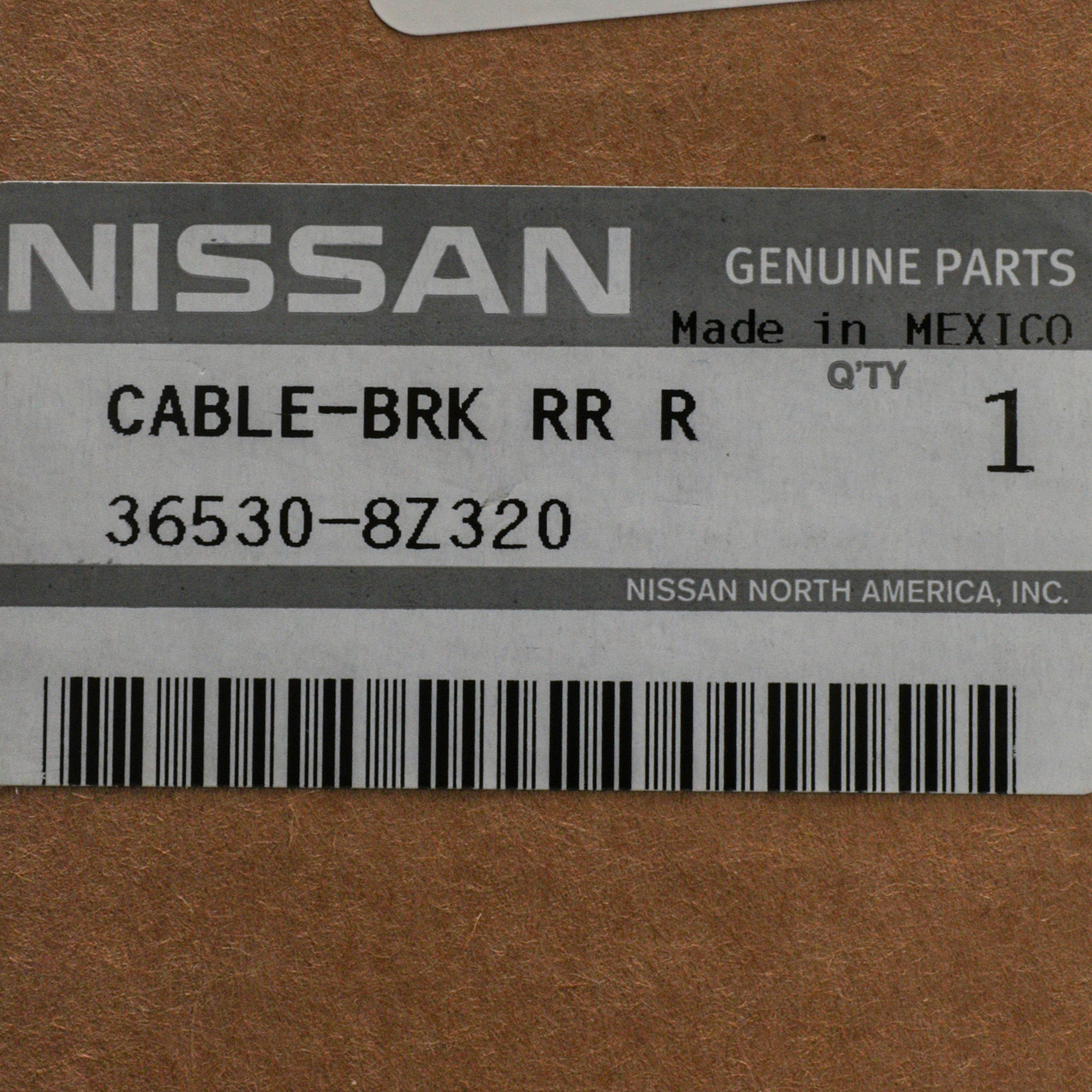 OEM 2001-2004 Nissan Frontier Right Rear Parking Brake Cable 36530-8Z320 NEW