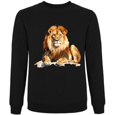 Sweatshirt Schwarz Löwe Afrika Löwin Löwen Baby Simba Lion King Safari R 404164s