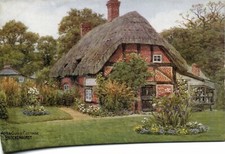 PC ARTS GUILD COTTAGE BROCKENHURST HEREFORDSHIRE ENGLAND VINTAGE PC (u7848)