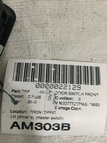 Dodge Ram 2500 2010 conductor puerta izquierda maestro interruptor ventana eléctrica 04602 863AC OEM - Imagen 8 de 8