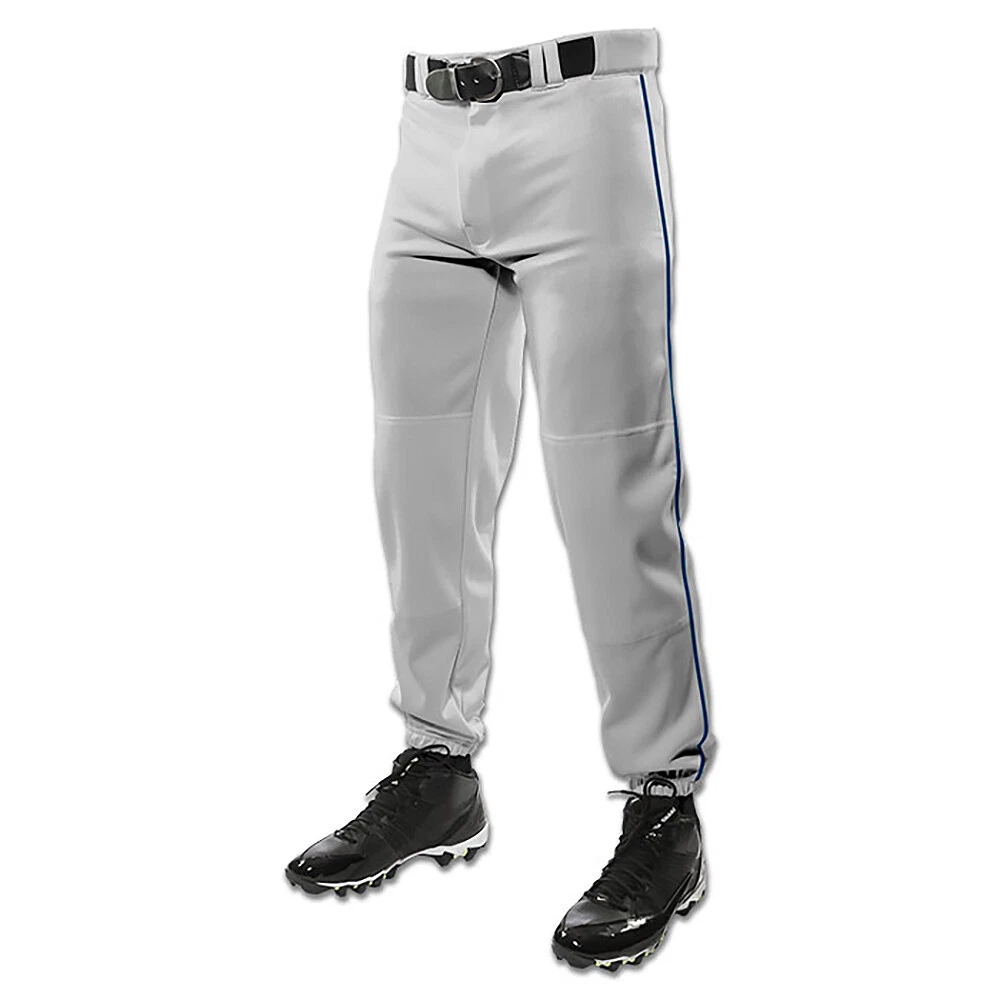Pantalon Baseball Champro – Gris – Taille Large (jeunesse) – Fond Ample – Neuf