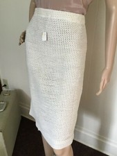 60's Vintage Ivory Hi Waist Rockabilly Skirt "NWT"
