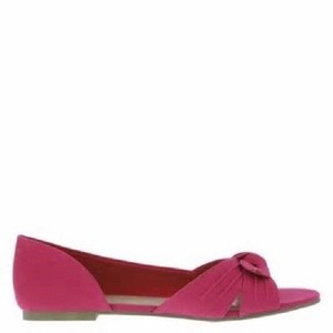 pink peep toe flats