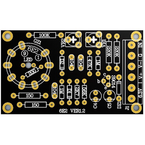 6E2 170-250V High Voltage Magic Eye Tube Audio Level Indicator VU Meter DIY Kit - Picture 11 of 11