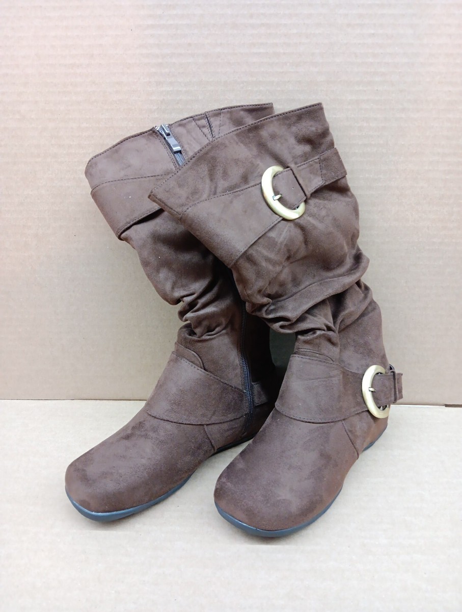 Women's Journee Collection Jester Boots-Brown- US Size