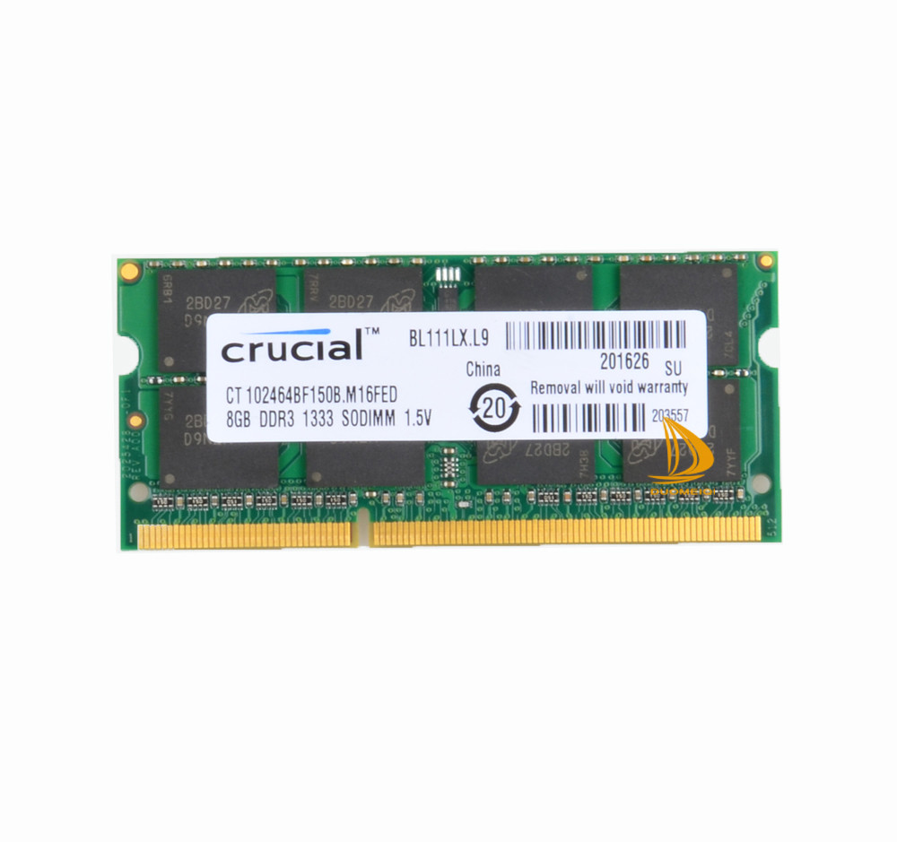 Crucial 8GB DDR3 PC3-10600 1333MHz RAM SODIMM Fr APPLE MacBook Pro