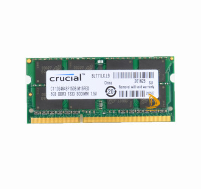 Crucial 8GB DDR3 PC3-10600 1333MHz RAM SODIMM Fr APPLE MacBook Pro