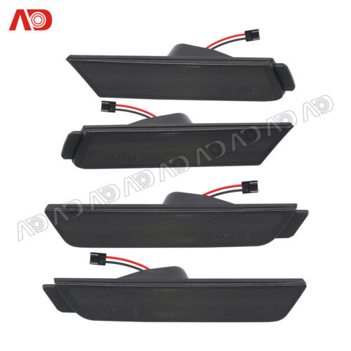 Smoked LED Side Marker Light For Chevy Camaro 2010-2015 Amber Red Front Rear 4x - Picture 6 of 12