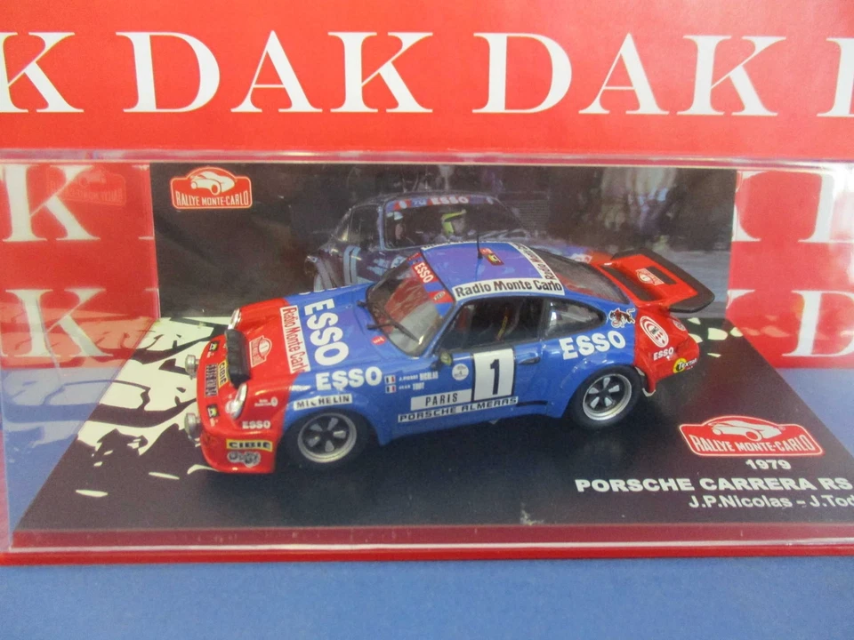 Die cast 1/43 Modellino Auto Porsche 911 Carrera RS Rally Monte Carlo 1979 Nicol - Immagine 4 di 4