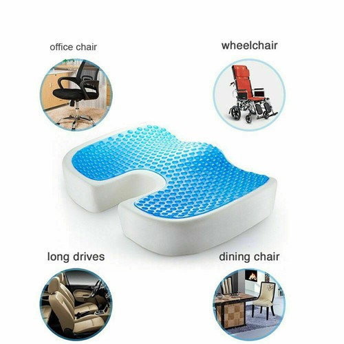 Chair Seat Cushion Cool Gel Pillow For Sciatica Prostate Hemorrhoid