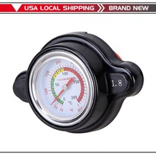 Replacement High Pressure Radiator Cap with Temperature Gauge 1.8 Bar