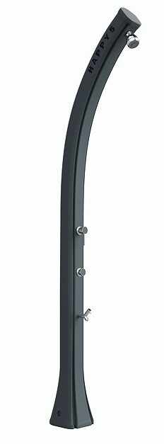 Doccia Solare Arkema Happy Beach Serbatoio 28 Lt - Colore Antracite Con Lavapied