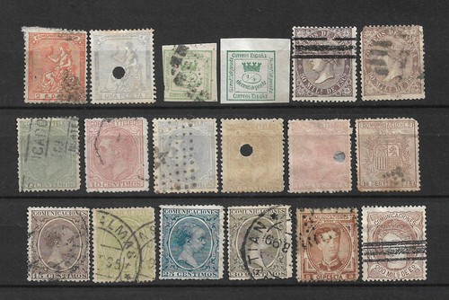 spain Lot of used classic stamps - 33/1