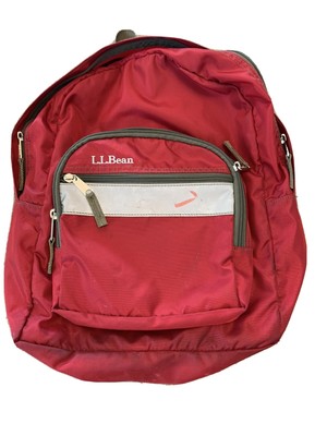 red ll bean backpack