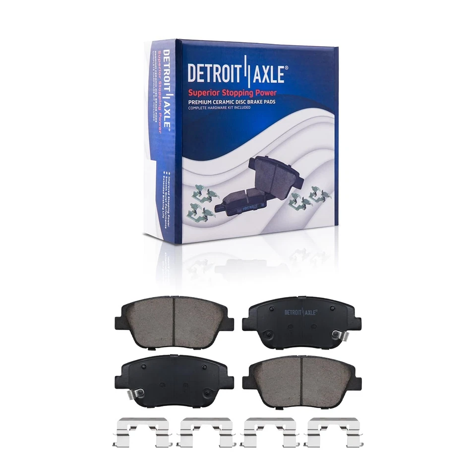 Pastillas de freno delanteras y traseras de cerámica con hardware para Sonata Optima 2011-2015 Foto 4 de 4