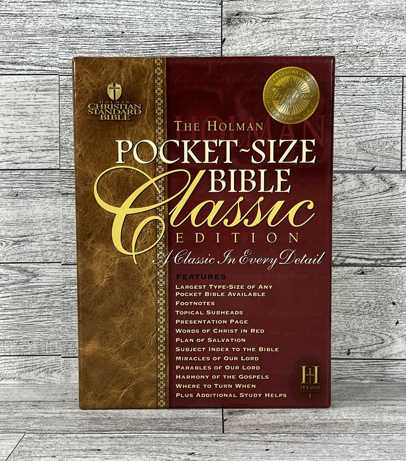 HCSB The Holman PocketSize Bible Classic Edition Burgundy Bonded