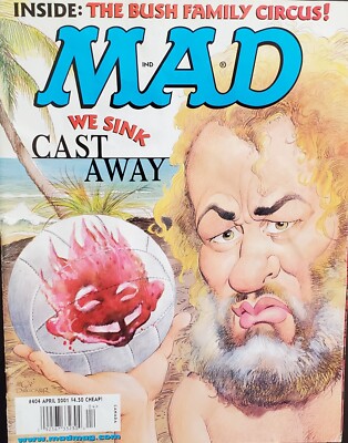 Mad #404 2001 VF/NM Arnie Kogen Cast Away EC Tom Hanks Comic Book Magazine s7