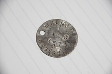 WW2 relic Dog-tag dogtag GHQ Liason Regiment PHANTOM MULLINS 5891846